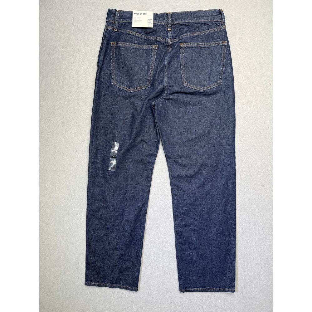 Mode of One Men's Straight-Fit Jeans, Roosevelt blue 33x30 $70 - Picture 2 of 11